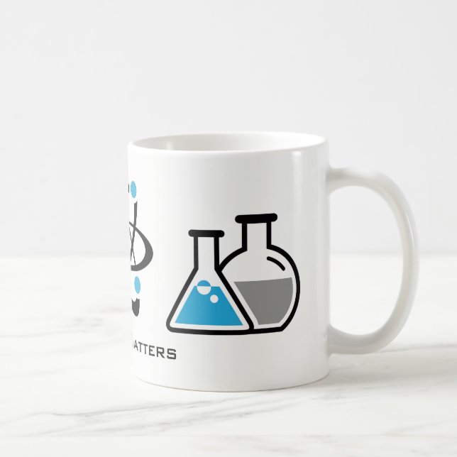 Caneca De Café Blue Science faz Design Mug (Direita)