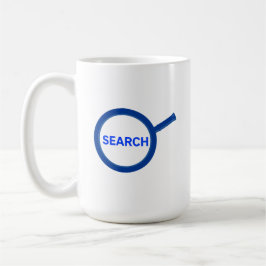 Caneca De Café Blue Search Magnifying Glass