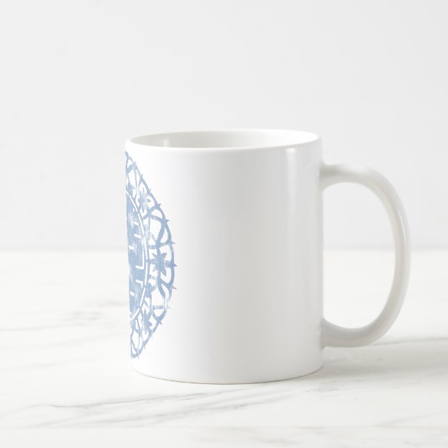 Caneca De Café Blue Shuan Xi (Direita)