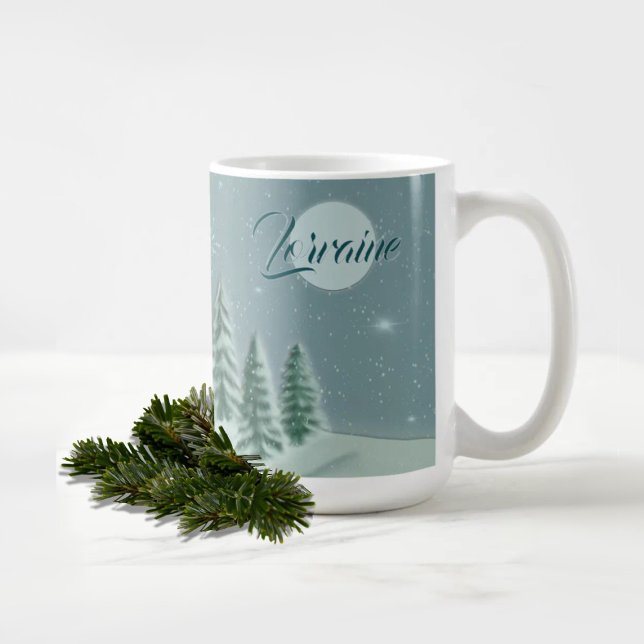 Caneca De Café Blue Spruce Holiday Mug (Criador carregado)