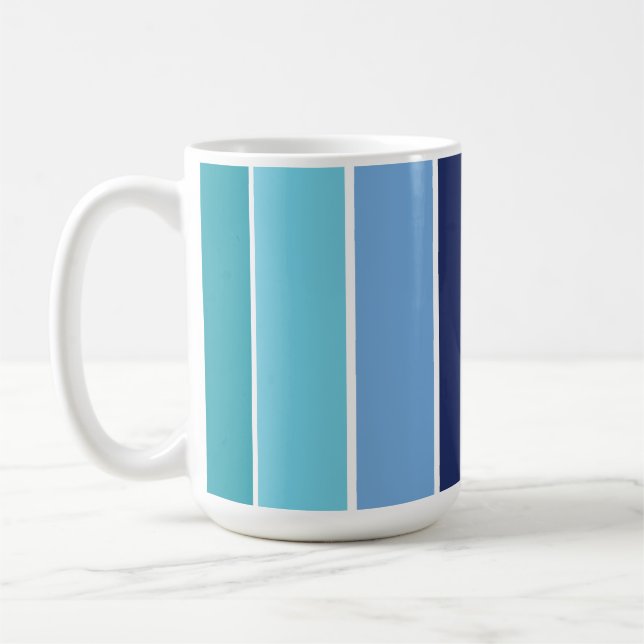 Caneca De Café Blue Striped (Esquerda)