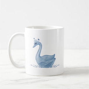 Caneca De Café Blue Swan