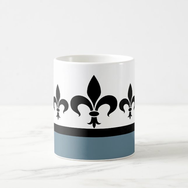 Caneca De Café Blue Swankur De Lis Mug (Centro)