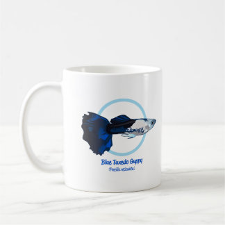 Caneca De Café Blue Tuxedo Guppy