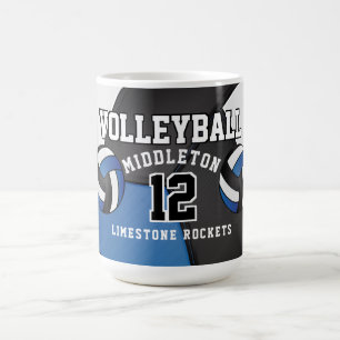 Caneca De Café Blue Voleibol Sport Café Mug