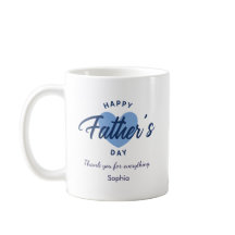 Blue Watercolor Happy Father’s Day Personalized 