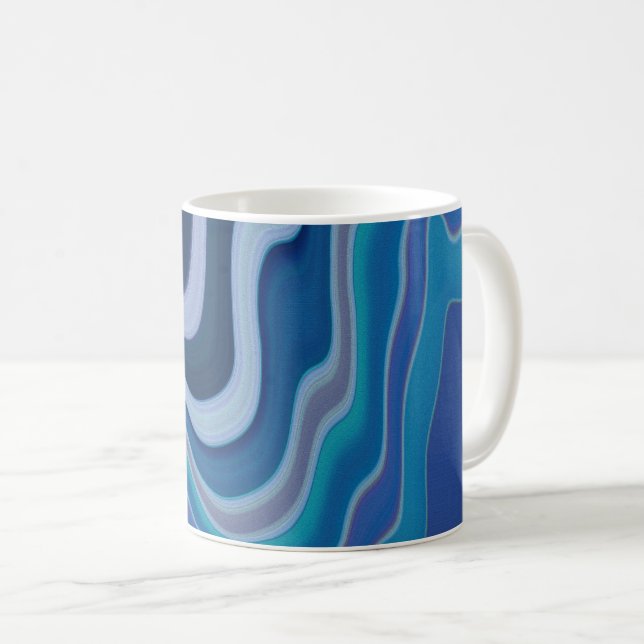 Caneca De Café Blue Wave (Frente Esquerda)
