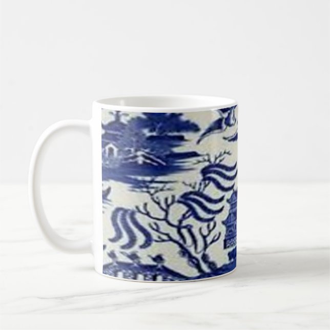 Caneca De Café blue willow mug (Esquerda)
