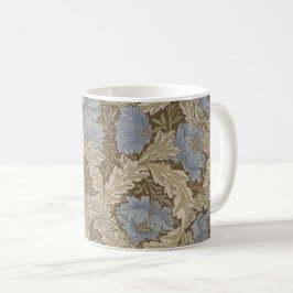 Caneca De Café Blue Wreath Pattern (por William Morris)