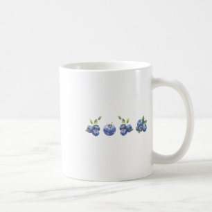 Caneca De Café Blueberry Summer Cottagecore Berries Aestético Bot