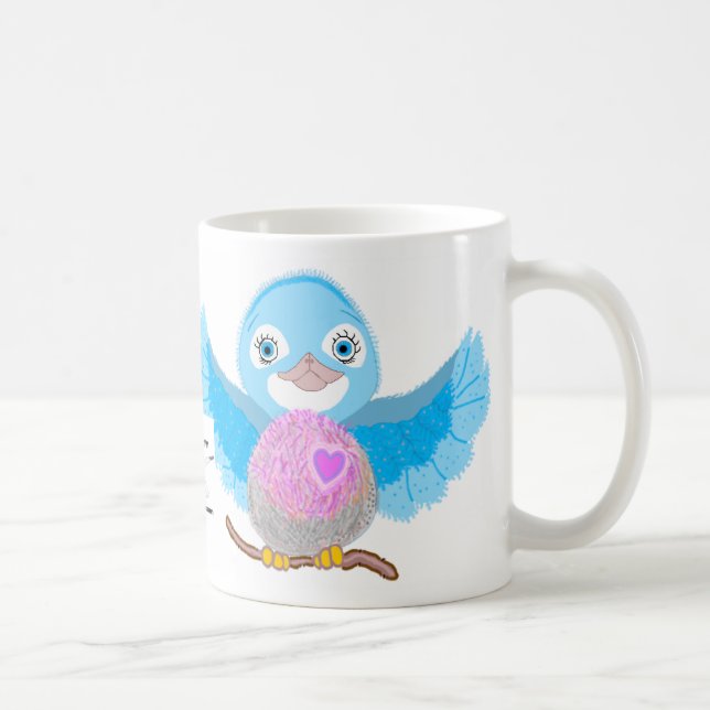 Caneca De Café Bluebird da felicidade (Direita)