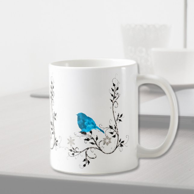 Caneca De Café Bluebird da felicidade (Criador carregado)
