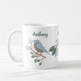 Caneca De Café Bluebird e Blueberry personalizados