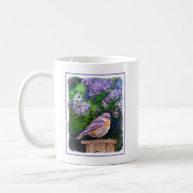 Caneca De Café Bluebird oriental na neve - Foto original (Esquerda)