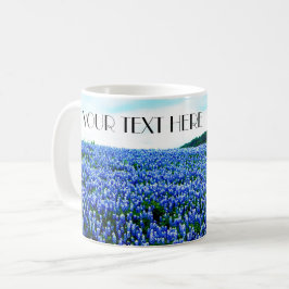 Caneca De Café Bluebonnets Blue Flowers Texas texan Floral Café