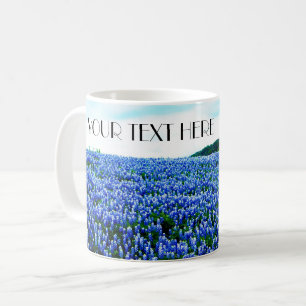Caneca De Café Bluebonnets Blue Flowers Texas texan Floral Café