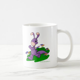 Caneca De Café Blumaroo roxo que marcha através da ilha de Roo