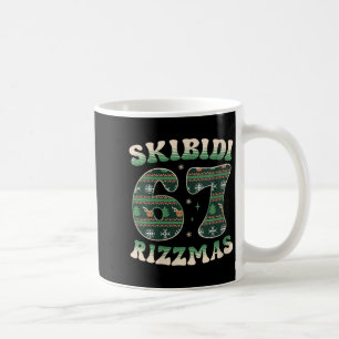 Caneca De Café Blusas Femininas Skibidi Rizzmas 67 Seis Sete Meme
