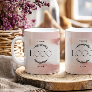 Caneca De Café Blush Rosa Dourado Negócios Pequenos Femininos Mod