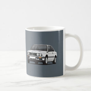 Caneca De Café BMW de prata 3 séries, E30, ilustração