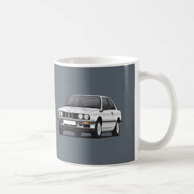 Caneca De Café BMW de prata 3 séries, E30, ilustração (Direita)