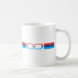 Caneca De Café BMW M faixas horizontais e rins
