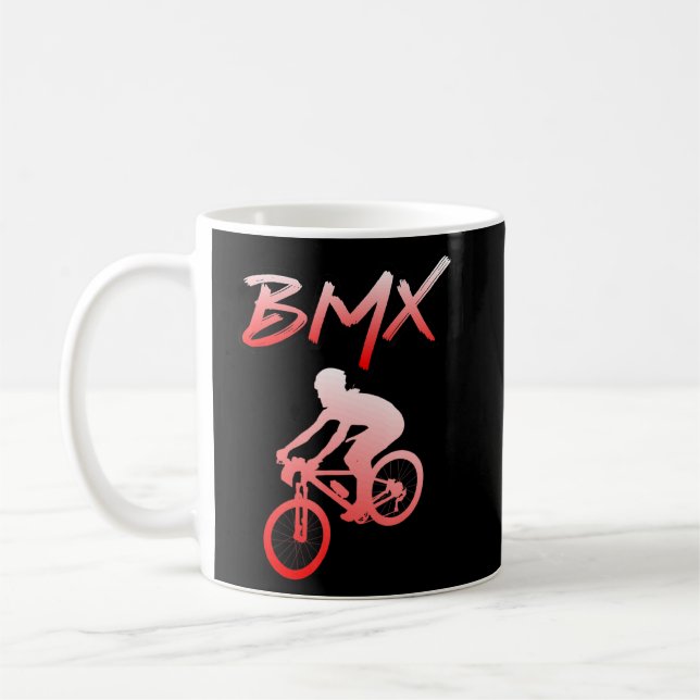 Caneca De Café Bmx Stunts Bike Bicycle Motocross 17 (Esquerda)