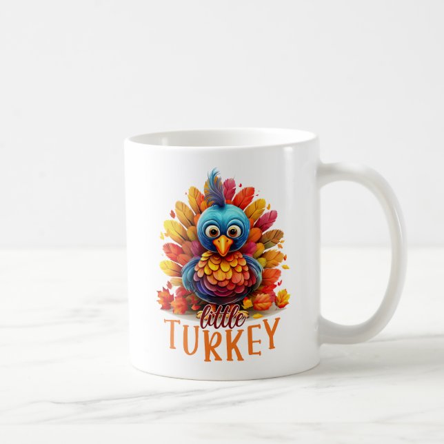 Caneca De Café Boa Ação de Graças à Turquia (Direita)
