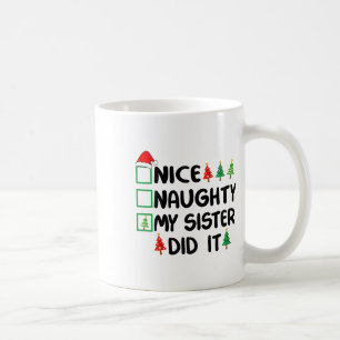 Caneca De Café Boa Noite Minha Irmã Fez Isso Lista De Natal