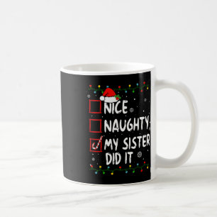 Caneca De Café Boa Noite Minha Irmã Fez Isso Xmas Family Boys Gir