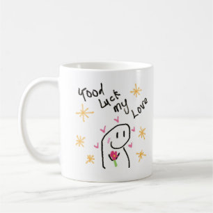 Caneca De Café Boa Sorte Meu Mug De Amor - Um Presente Perfeito P