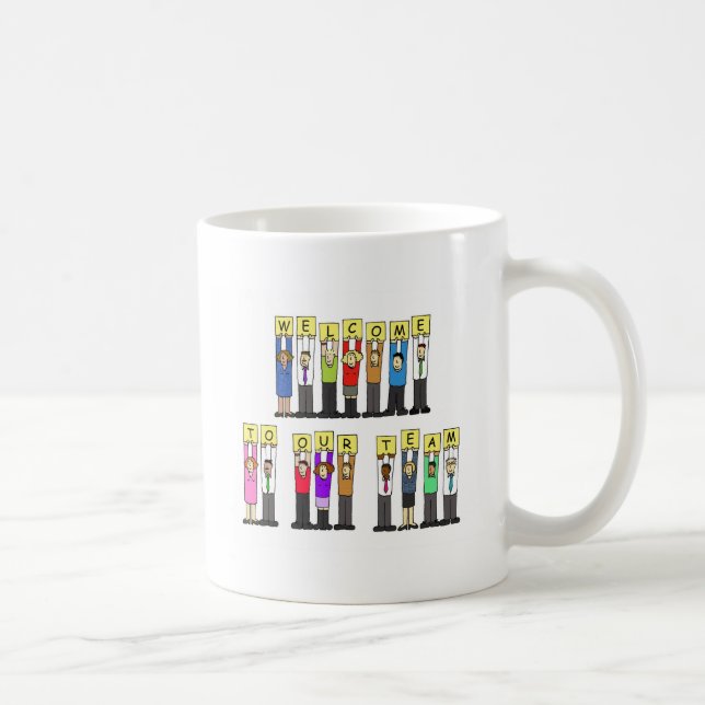 Caneca De Café Boa vinda a nossa equipe (Direita)