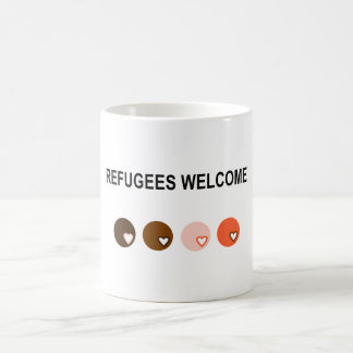 Caneca De Café Boa vinda dos refugiados