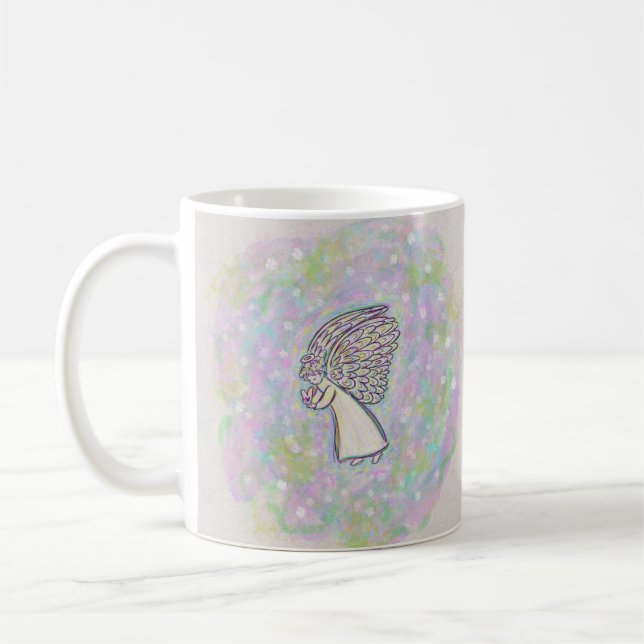 Caneca De Café Boas Coisas Guardian Angel Art Coffee Mugs (Esquerda)