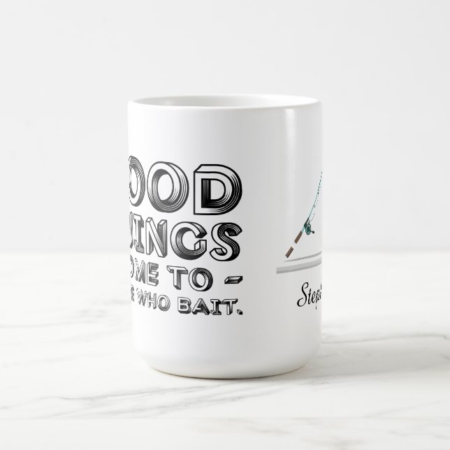 Caneca De Café Boas Coisas Vêm Para Quem Atrai (Centro)