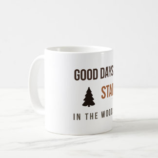 Caneca De Café Boas Dias Começam na Floresta Amante da Floresta d