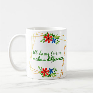 Caneca De Café boas intenções citações positivas para a aceit