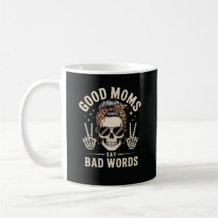 Caneca De Café Boas Mães Dizem Palavras Maus Engraçado