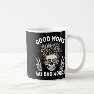 Caneca De Café Boas Mães Dizem Palavras ruins Esqueleto Divertido