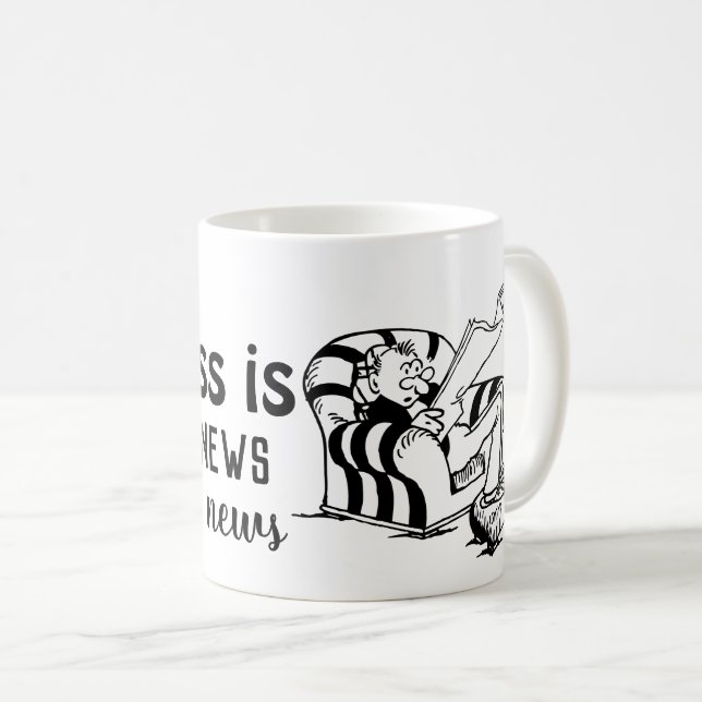 Caneca De Café Boas Notícias, Boas Víblias: A Felicidade Definida (Frente Esquerda)