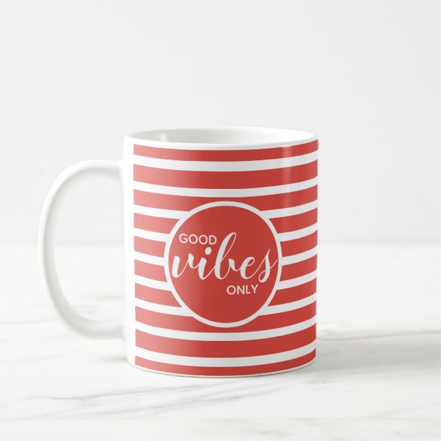 Caneca De Café Boas Víblias Apenas Vermelho de Cotação Motivacion (Esquerda)