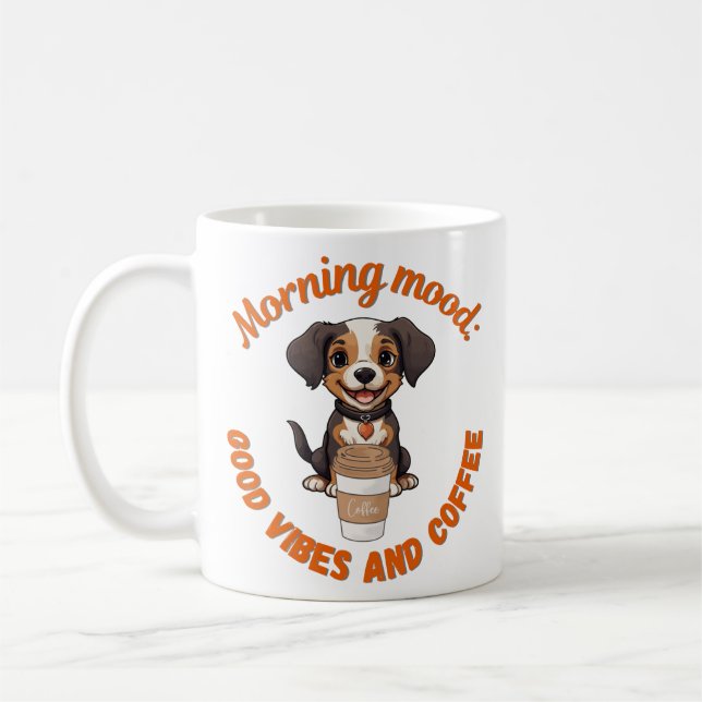 Caneca De Café Boas Víblias e Café - Arco Digital Puppy Playful (Esquerda)