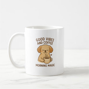 Caneca De Café Boas Víblias e Café - Arco Digital Puppy Playful