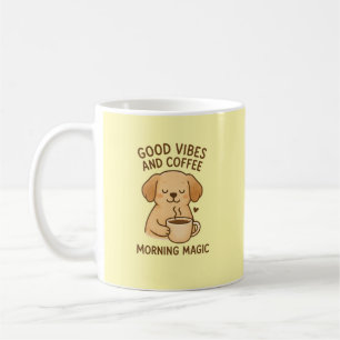 Caneca De Café Boas Víblias e Café - Arco Digital Puppy Playful