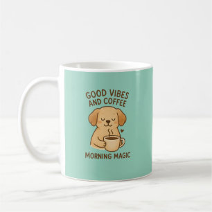 Caneca De Café Boas Víblias e Café - Arco Digital Puppy Playful