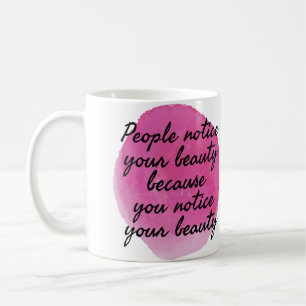 Caneca De Café boas vibrações dizendo por amor próprio e autocuid