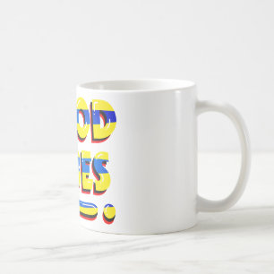 Caneca De Café Boas vibrações, inspiração, texto