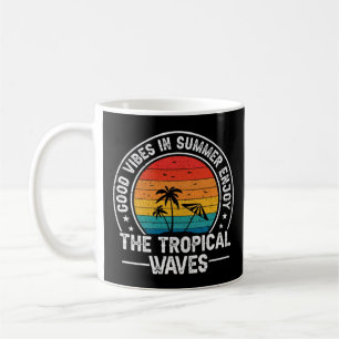 Caneca De Café Boas Vibrações Ondas Tropicais de Verão-64107