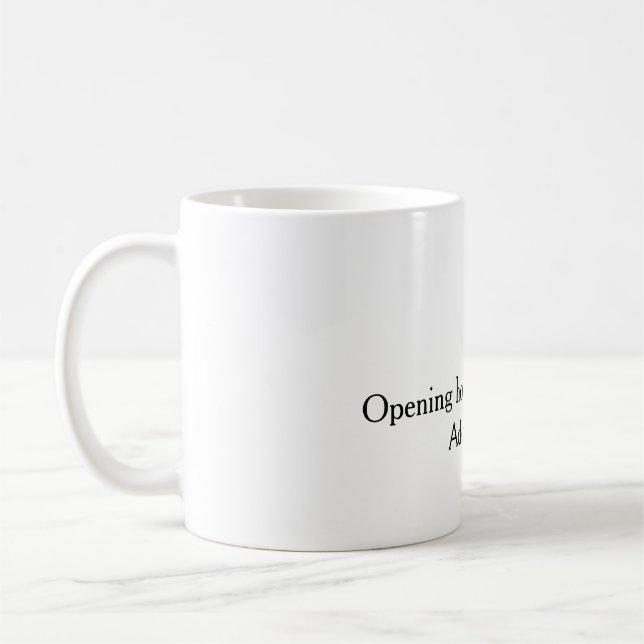 Caneca De Café Boas-vindas simples abertura boas-vindas código de (Esquerda)