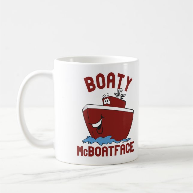 Caneca De Café Boaty McBoatface (Esquerda)